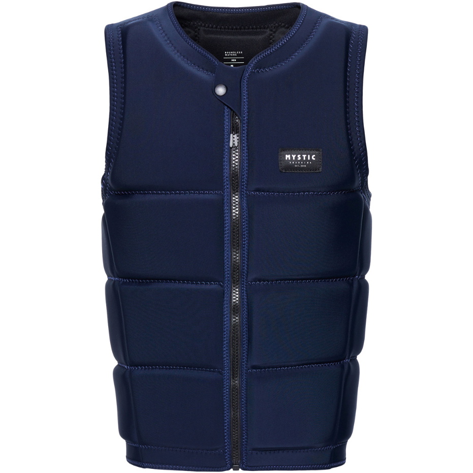 2026 Mystic Mens Star Front Zip Wake Impact Vest 35005.240245 - Navy